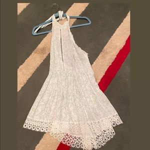 Sea Dreamer Back Out Sundress Size S SeaFoam Green and White